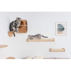 Grand Griffoir Mural Pour Chat En Bois Et Sisal Cylinder My Zoo