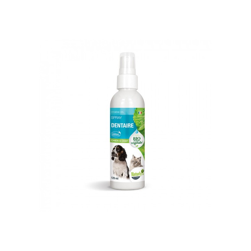 Lotion BIO en spay pour nettoyer les dents du chat Naturlyu0027s