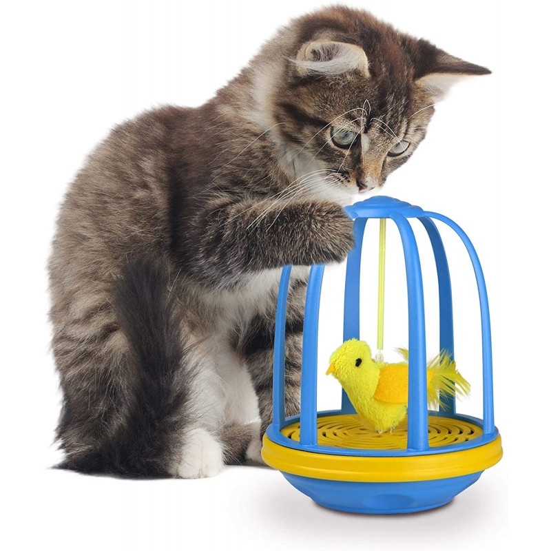 Oiseau En Cage Electronique Pour Chat Our Pet S