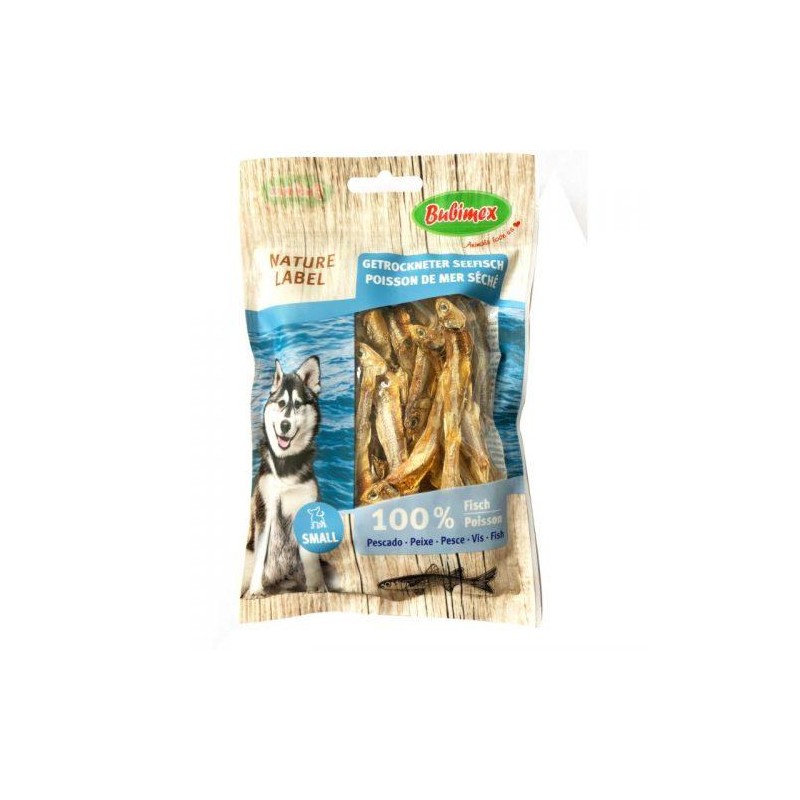 Friandises naturelles pour chien poisson de la mer séché 100g - BUBIMEX