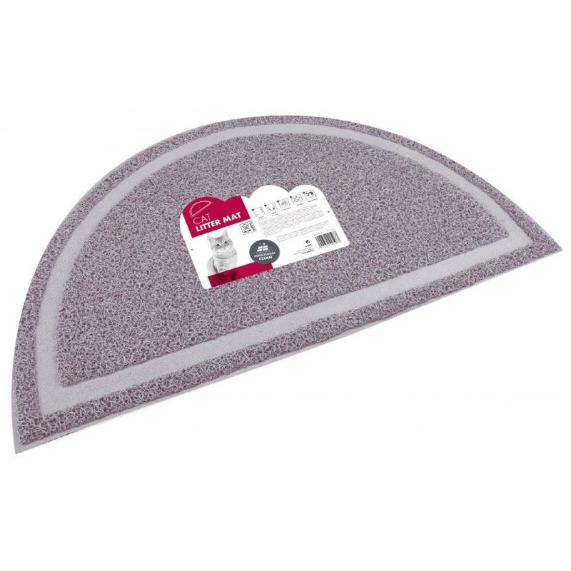 Tapis de sortie de litière demicercle MPets